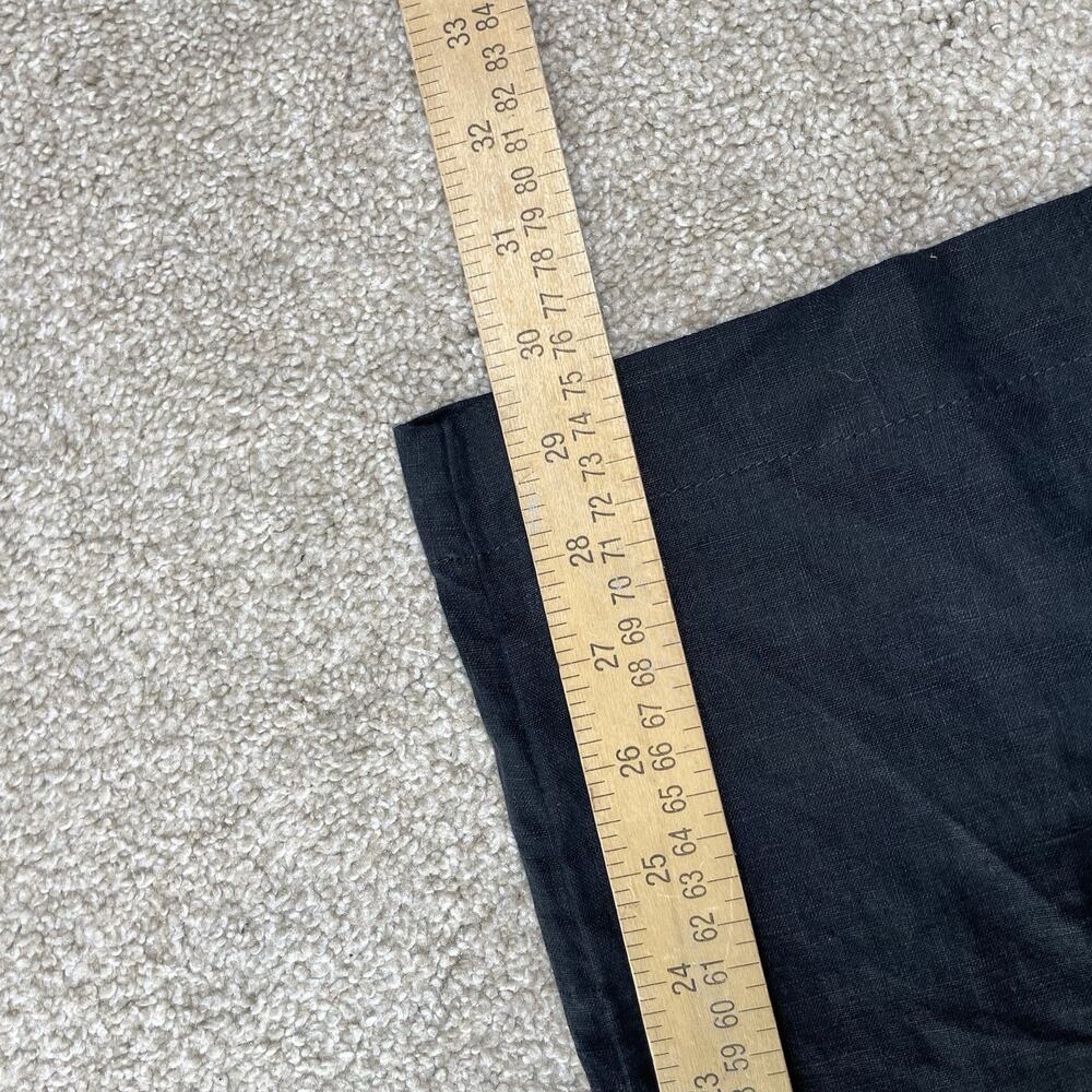Athleta Women Pants 6 Cabo Linen Wide Leg Pant Black Elastic Waist 30 Inseam 2-0 - Picture 9 of 10